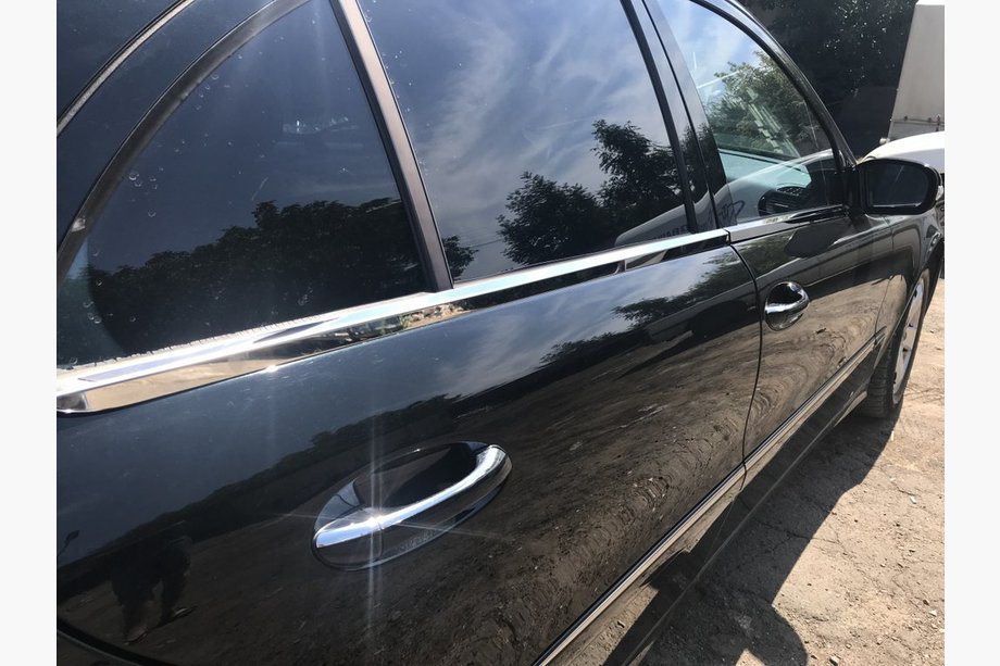 Mercedes E-class W211 2002-2009 Fensterrahmen Zierleisten Edelstahl SW, Carmos - Türkischer Edelstahl (6 Stk) Image