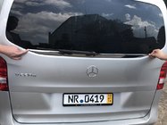 Mercedes Vito/V-class W447 2014- Chromleiste Heckscheibe (kleines Glas) Edelstahl Carmos - Türkischer Edelstahl Foto 2