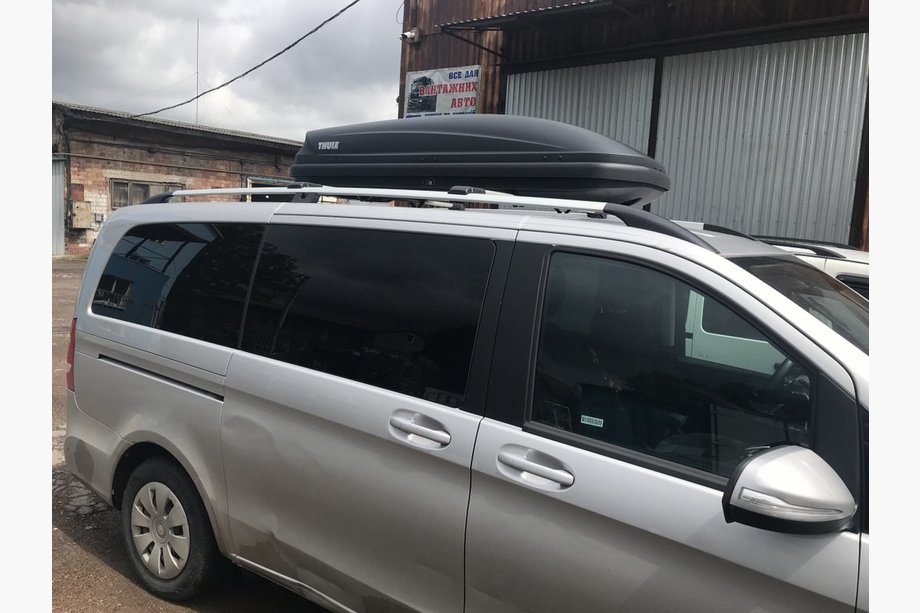 Mercedes Vito/V-class W447 2014- Dachreling Chrom CAN Originaldesign (Metallfuesse) Image