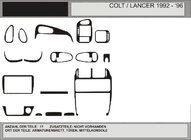 Mitsubishi Colt 1992-1996 Angebot! Armaturenbrett Blenden (Carbon-Optik) Foto 1