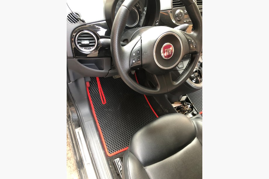 Fiat 500/500L 2013-2022 EVA-Fußmatten (für 500, schwarz) Image