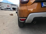Dacia Duster 2018-2024 Abdeckungen für hintere Reflektoren 2 Stk, Edelstahl Carmos - Türkischer Edelstahl Foto 1
