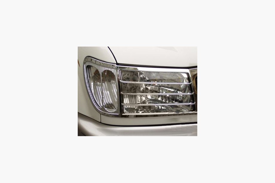 Toyota Land Cruiser 100 1998-2007 Scheinwerfer Abdeckungen V2 (2 Stk., Kunststoff) Foto 1
