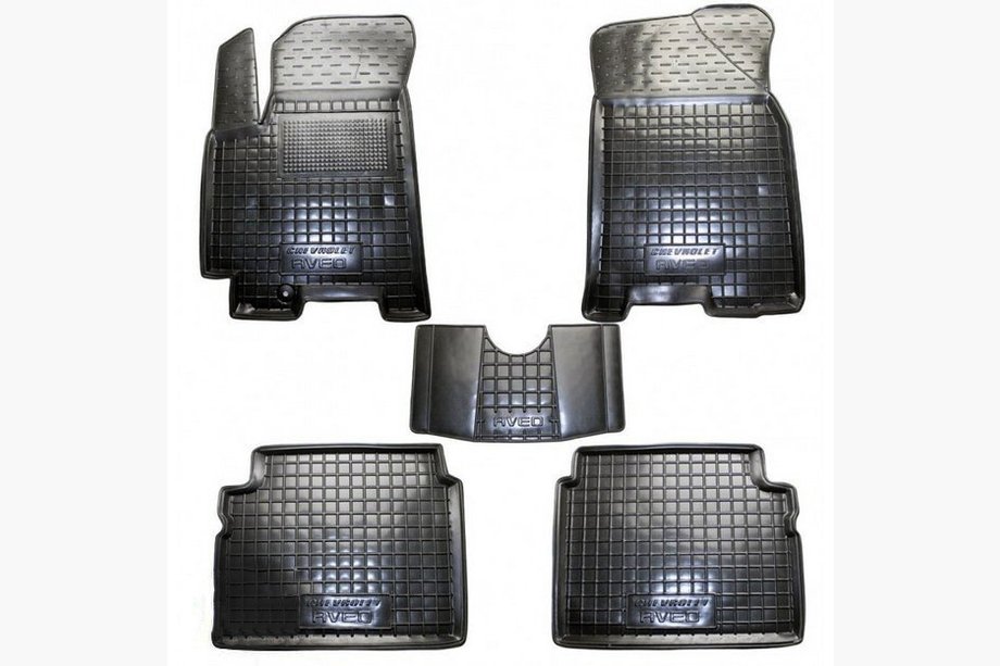 Chevrolet Aveo T250 2005-2011 Gummimatten mit Rand (Autogumm) Image