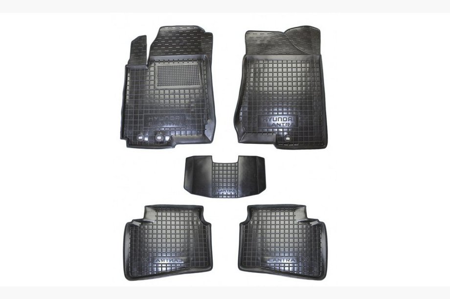 Hyundai Elantra (HD) 2006-2011 Gummimatten mit Rand (Autogumm) Image