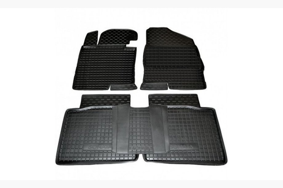 Hyundai Sonata YF 2010-2014 Gummimatten mit Rand (Autogumm) Image
