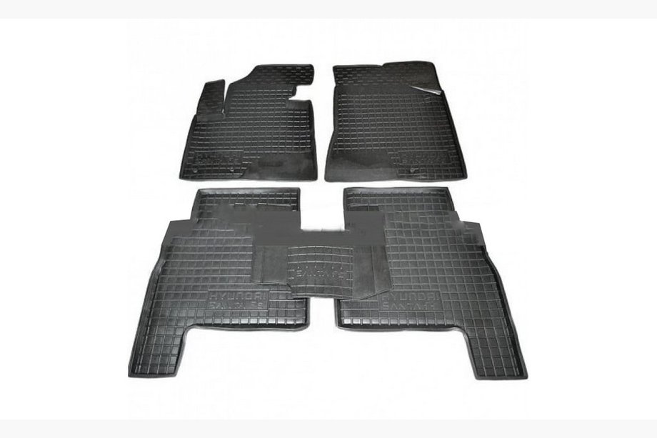 Hyundai Santa Fe 3 2012-2018 Gummimatten mit Rand 5-Sitzer (Autogumm) Image