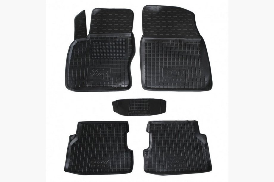 Ford Focus II 2005-2008 Gummimatten mit Rand (Autogumm) Image