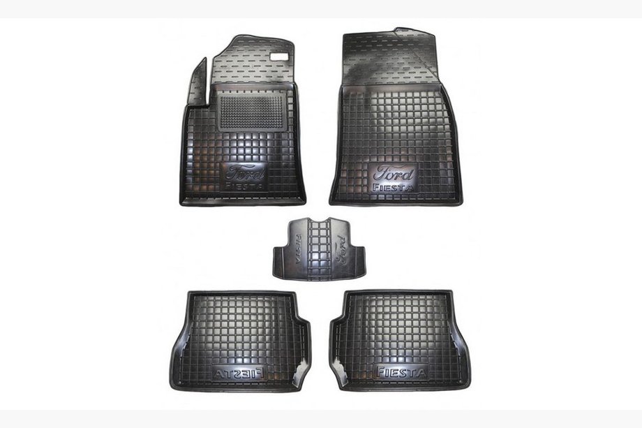 Ford Fiesta 2002-2008 Gummimatten mit Rand (Autogumm) Image
