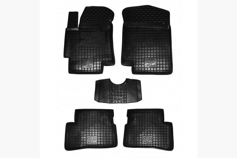 Kia Rio 2005-2011 Gummimatten mit Rand (Autogumm) Image