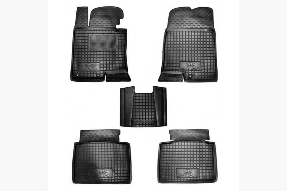 Kia Optima 2010-2016 Gummimatten mit Rand (Autogumm) Image
