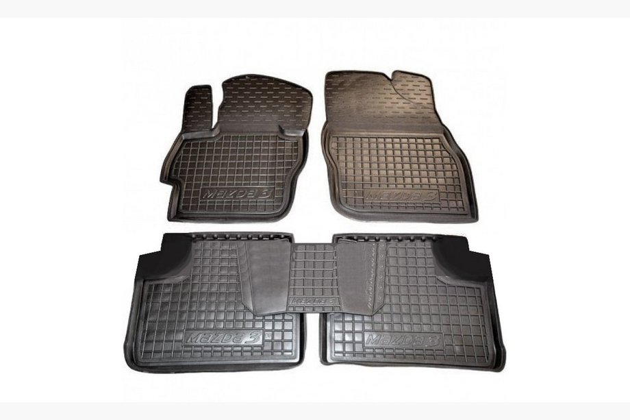 Mazda 3 2009-2013 Gummimatten mit Rand (Autogumm) Image