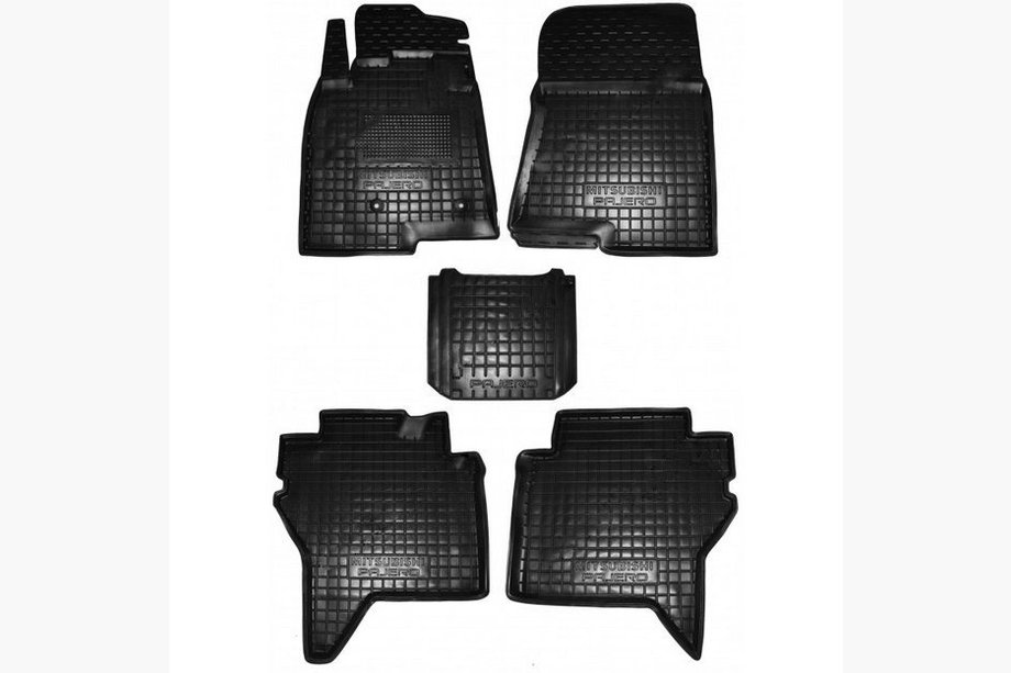 Mitsubishi Pajero Wagon IV 2006-2021 Gummimatten mit Rand (Autogumm) Image