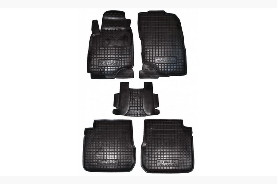 Mitsubishi Outlander 2001-2006 Gummimatten mit Rand Automatikgetriebe 2003+ (Autogumm) Image