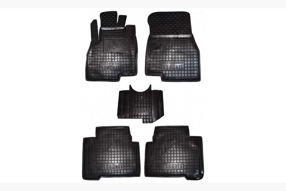 Mitsubishi Grandis 2003-2011 Gummimatten mit Rand 5-Sitzer (Autogumm) Image