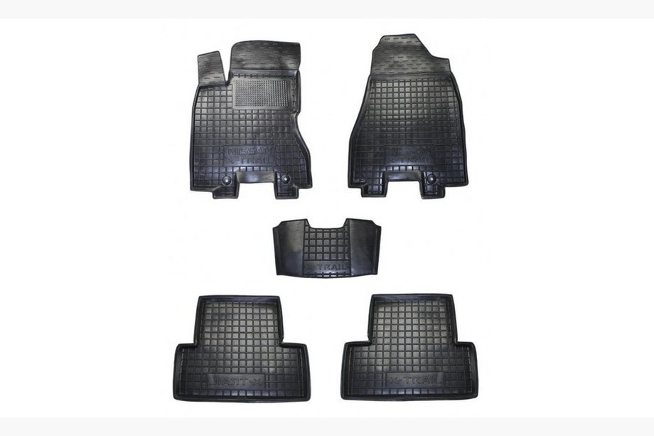 Nissan X-trail T31 2007-2014 Gummimatten mit Rand (Autogumm) Image