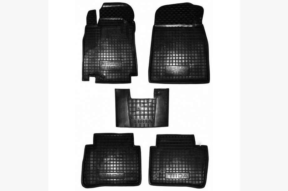 Nissan Tiida 2004-2011 Gummimatten mit Rand (Autogumm) Image