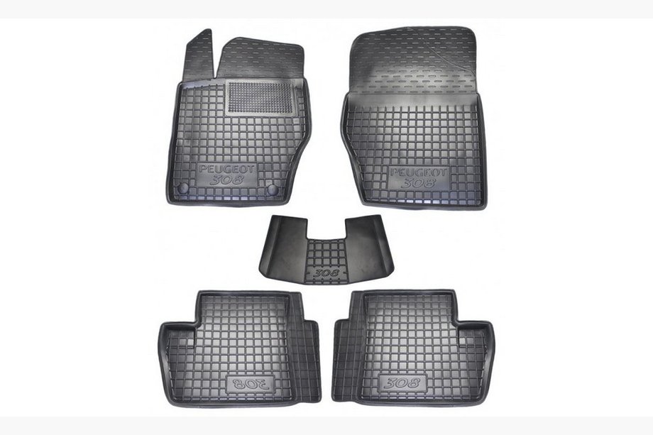 Peugeot 308 2007-2013 Gummimatten mit Rand (Autogumm) Image
