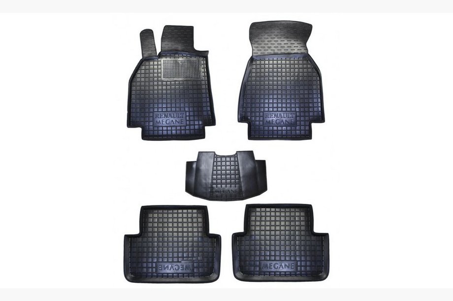 Renault Megane II 2004-2009 Gummimatten mit Rand (Autogumm) Image
