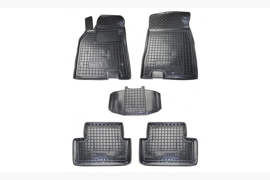 Renault Megane III 2009-2016 Gummimatten mit Rand HB (Autogumm) Image