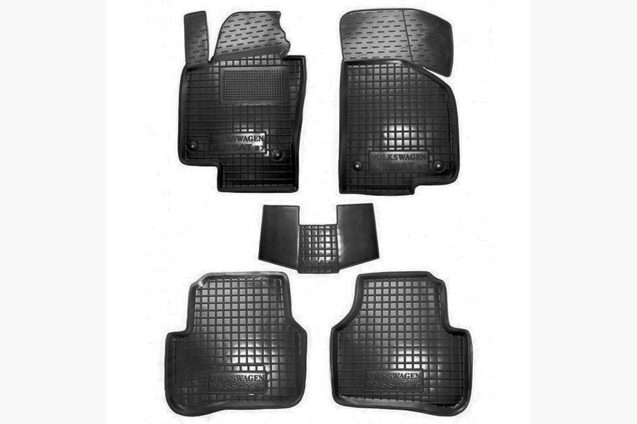 Volkswagen Passat B7 2012-2015 Gummimatten mit Rand (Autogumm) Image