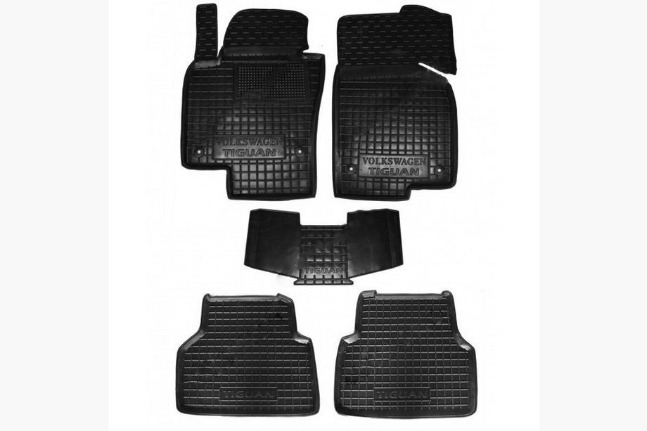 Volkswagen Tiguan 2007-2016 Gummimatten mit Rand (Autogumm) Image