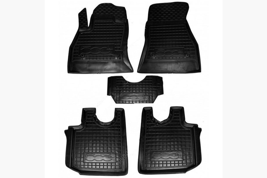 Fiat 500/500L 2013-2022 Gummimatten mit Rand 500L (Autogumm) Image