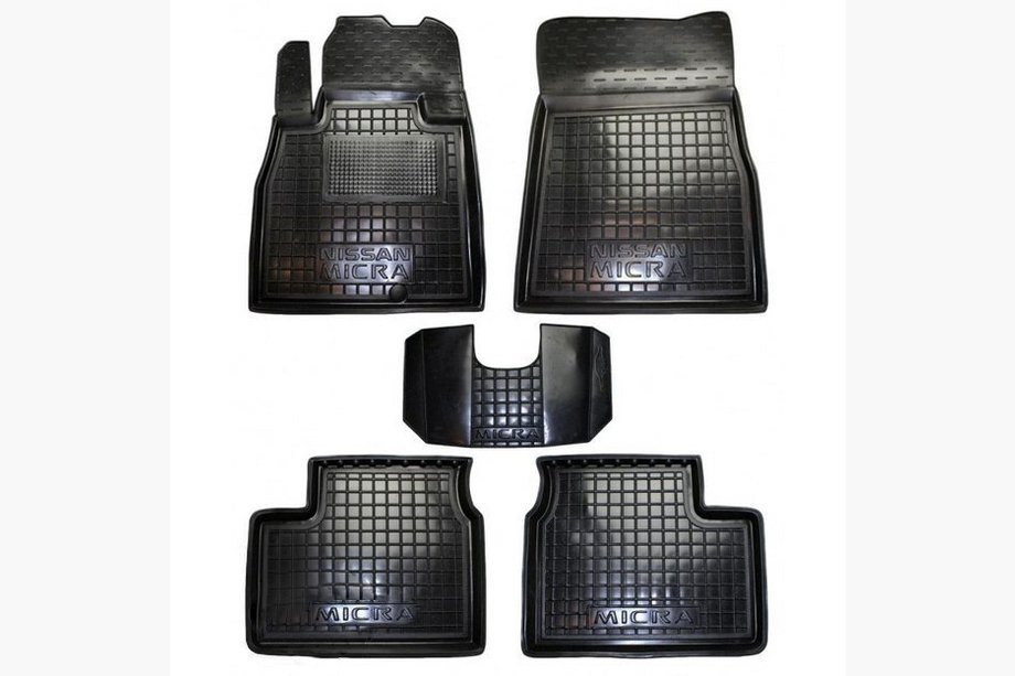 Nissan Micra K13 2011-2016 Gummimatten mit Rand 2013+ (Autogumm) Image