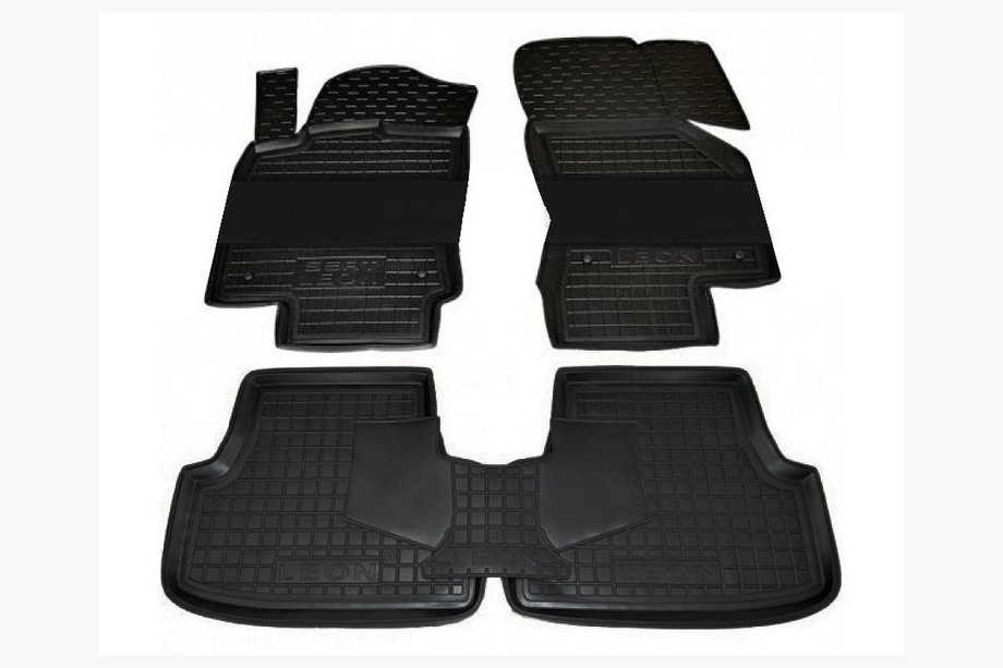 Seat Leon 2013-2020 Gummimatten mit Rand 5D (Autogumm) Image