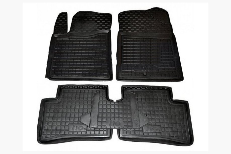 Hyundai I-10 2014-2017 Gummimatten mit Rand (Autogumm) Image