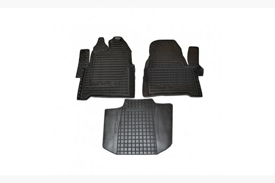 Ford Custom 2013-2022 Gummimatten mit Rand 1+1 Vordersitze (Autogumm) Image