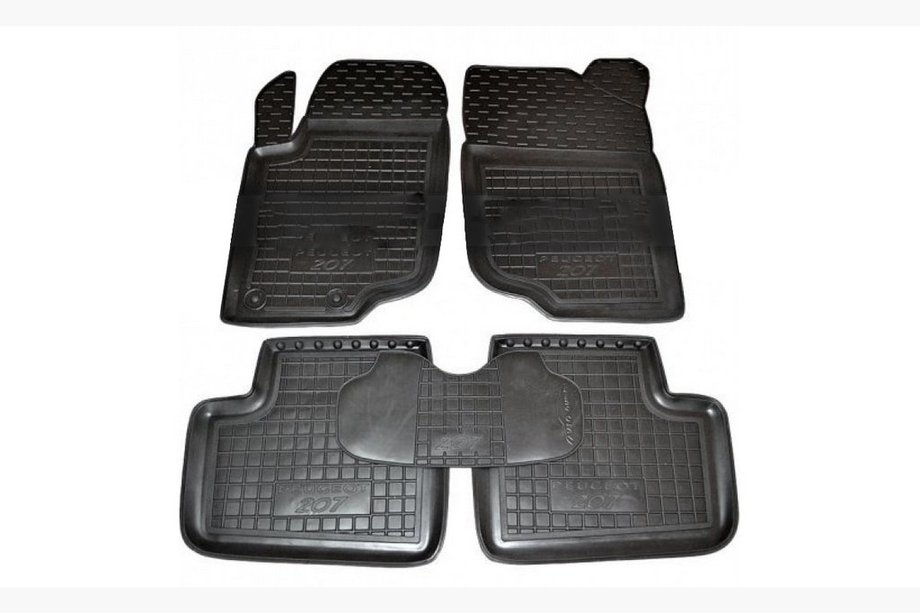 Peugeot 207 2006–2014 Gummimatten mit Rand (Autogumm) Image