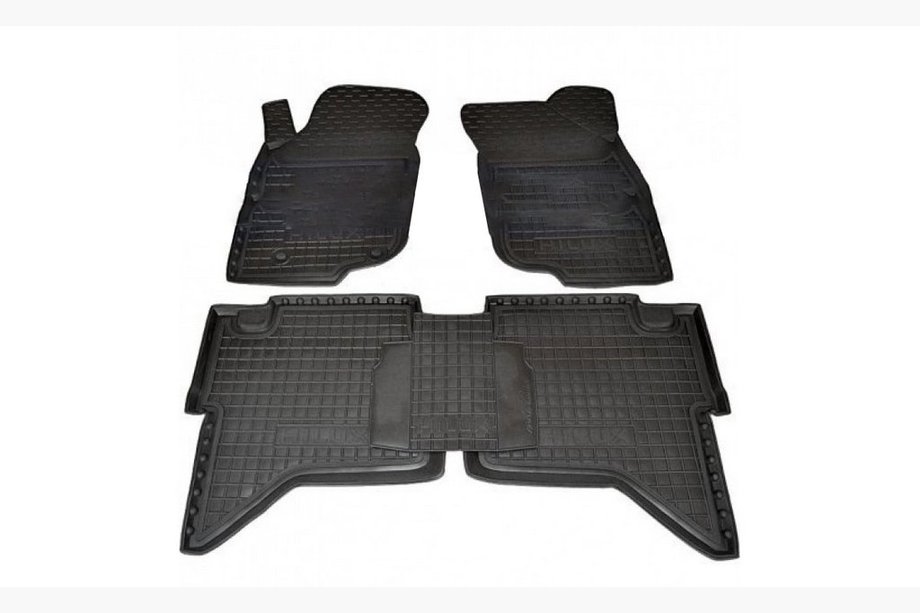 Toyota Hilux 2006-2015 Gummimatten mit Rand (Autogumm) Image