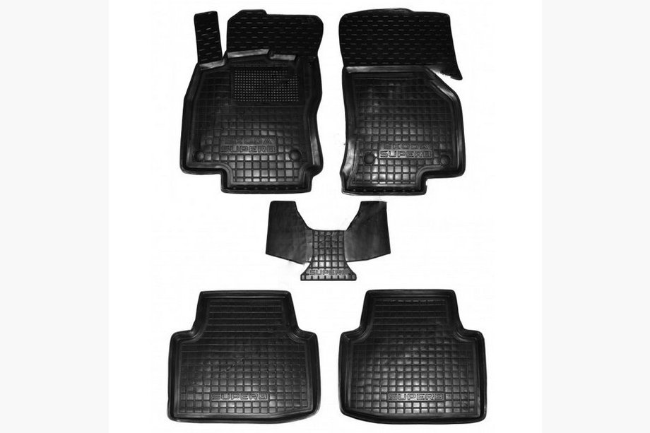 Skoda Superb 2015-2024 Gummimatten mit Rand (Autogumm) Image