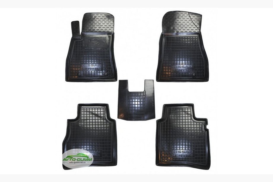 Nissan Sentra 2012-2019 Gummimatten mit Rand (Autogumm) Image