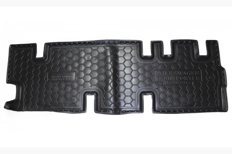 Volkswagen T5 2010-2015 Gummimatten mit Rand Caravelle 3. Reihe mit Heizung (Autogumm) Foto 1