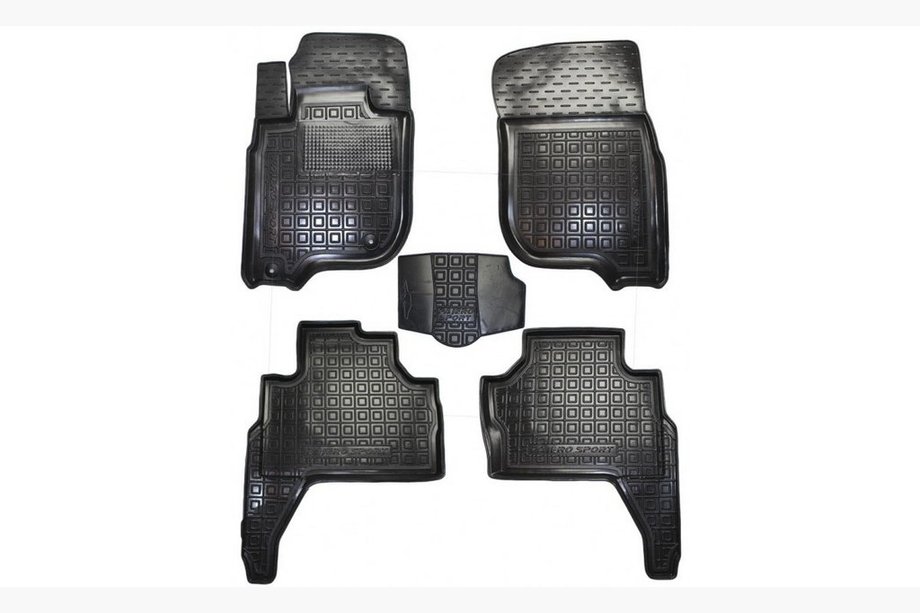 Mitsubishi Pajero Sport 2015- Gummimatten mit Rand (Autogumm) Image