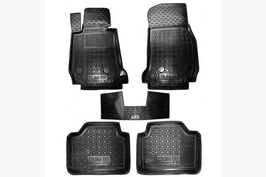 BMW 3 Series F30/F31 2012-2019 Gummimatten mit Rand (Autogumm) Image