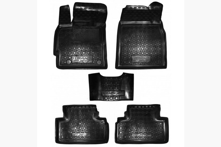 Mazda CX-7 2006-2012 Gummimatten mit Rand (Autogumm) Image