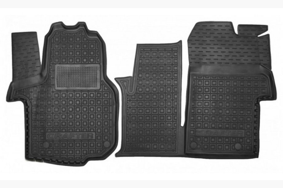 Volkswagen Crafter 2016- Gummimatten mit Rand 1+1 (Autogumm) Image