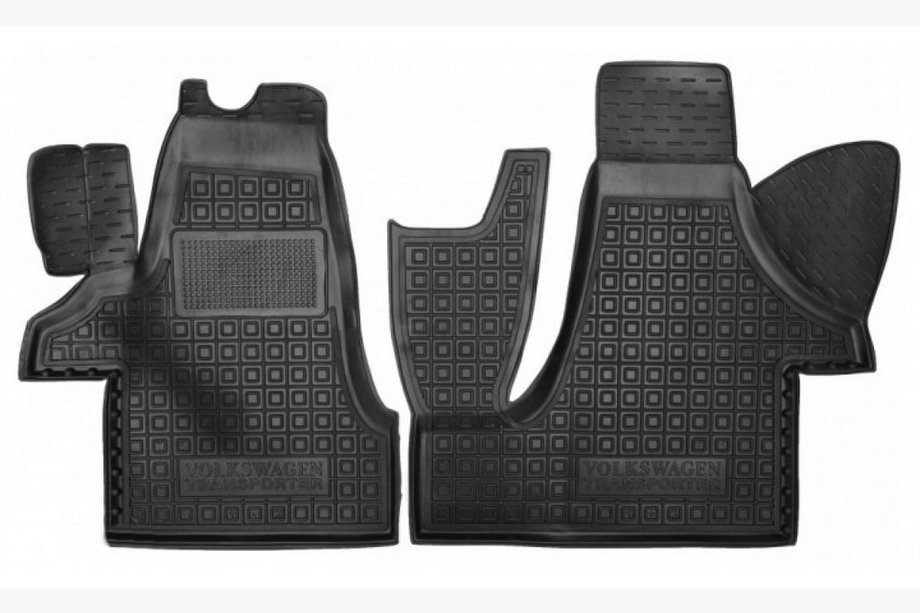 Volkswagen T5 Transporter 2003-2010 Gummimatten mit Rand (Autogumm, vorne für 1+2) Image