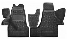 Volkswagen T5 Transporter 2003-2010 Gummimatten mit Rand (Autogumm, vorne für 1+2) Foto 1