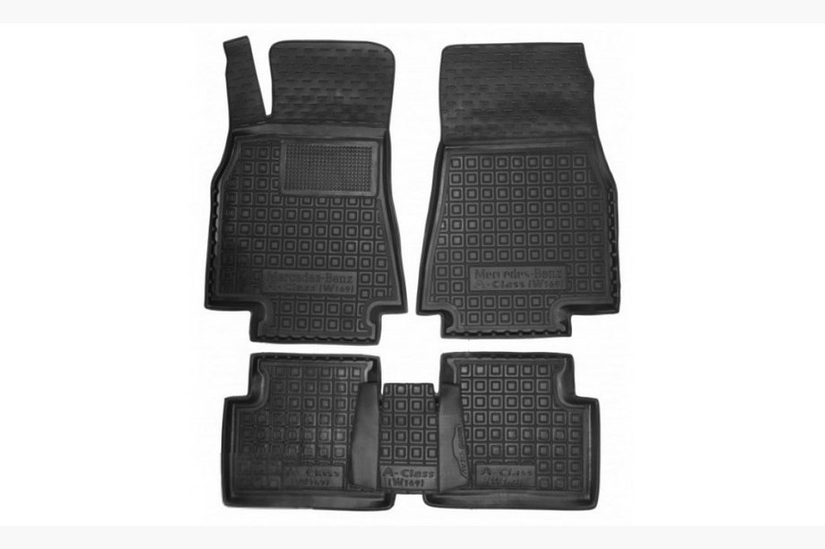 Mercedes A-class W169 2004-2012 Gummimatten mit Rand (Autogumm) Image