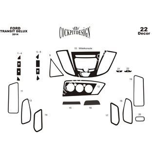 Armaturenbrett Abdeckung V1 Ford Transit 2014- Foto 4