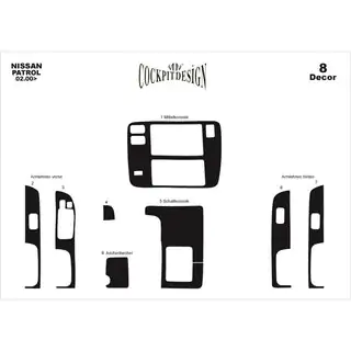 Armaturenbrett Abdeckungen (2000-2004) Nissan Patrol Y61 1997-2011 Foto 4