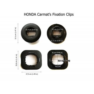 Befestigungsclip Honda oval (neu) Foto 1