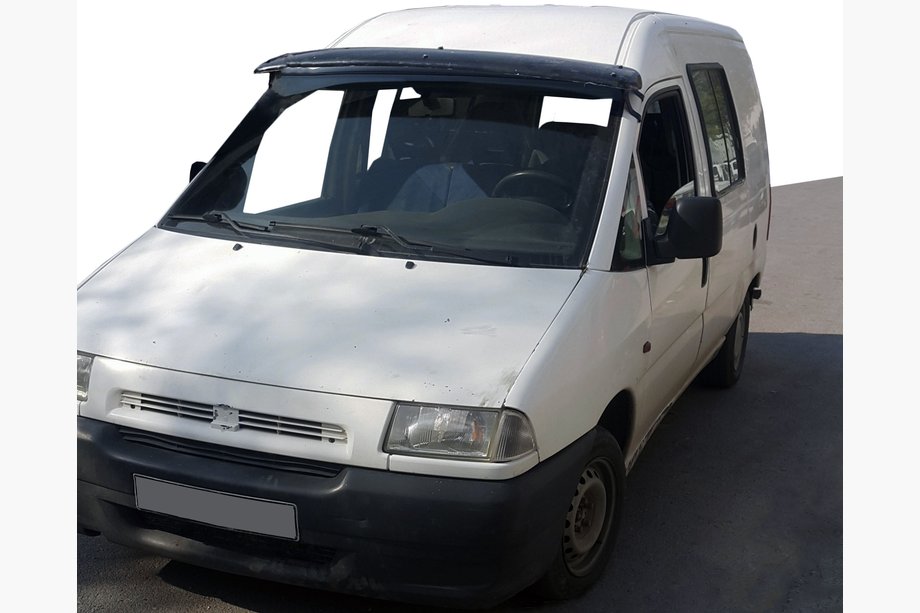 Fiat Scudo 1996-2007 Frontscheibenblende (schwarz glanz, 5mm) Image