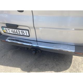 Heckstoßstangenabdeckung mit Kante Carmos V1 Edelstahl Foto 1