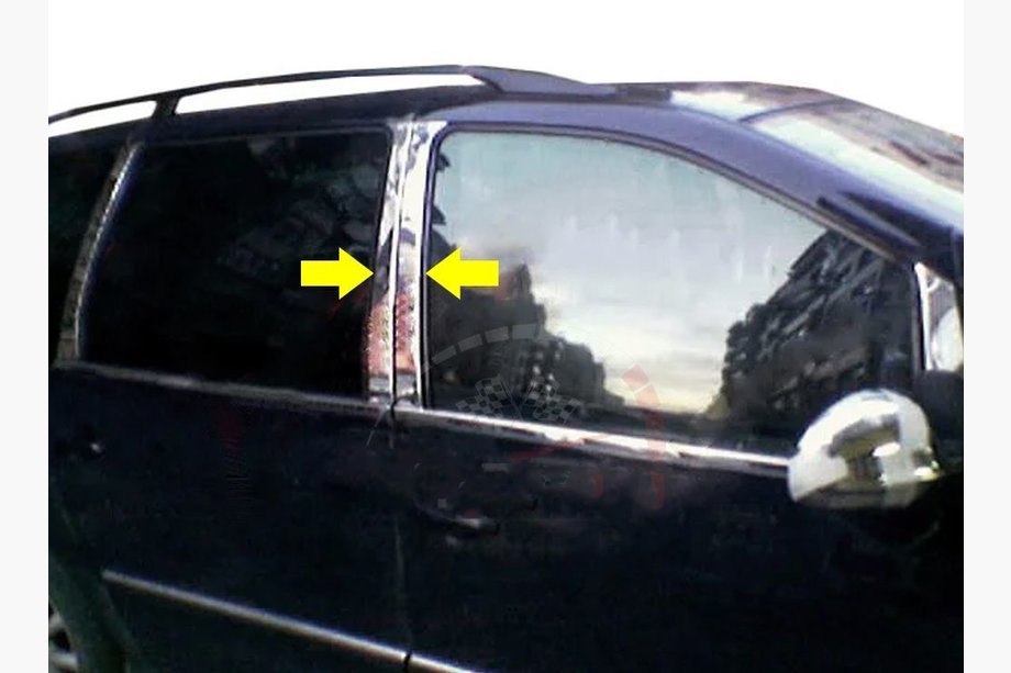 Ford Galaxy 1995-2006 Edelstahl Türsäulen Zierleisten (8 Stk) Image