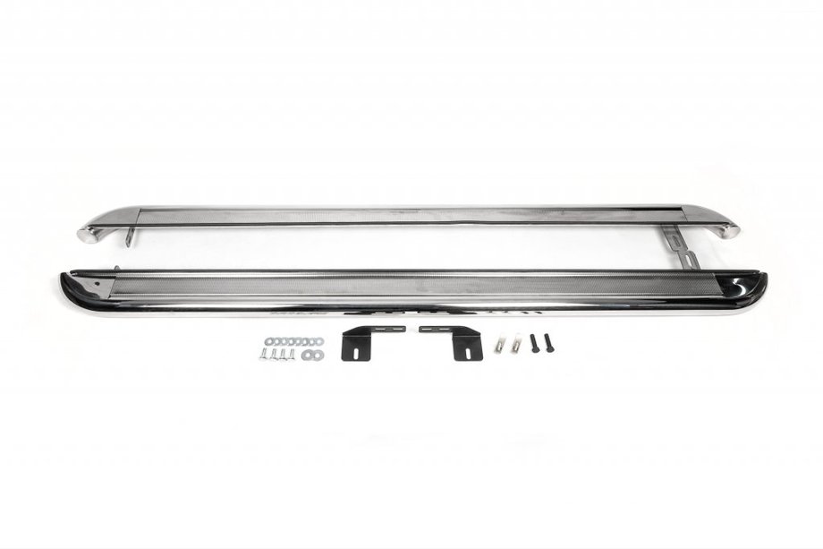 Mercedes Sprinter W907/W910 2018- Seitenschweller Premium (2 Stk., Edelstahl) d60, mittlerer Radstand - Vorderradantrieb Foto 2